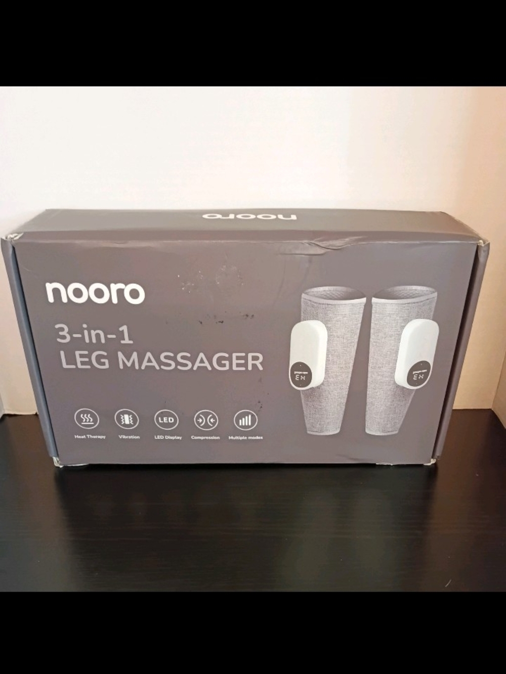 NOORO 3-in-1 Leg Massager Advanced System Vibrating Heat Therapy for Legs